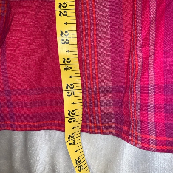 Pendleton vintage plaid tartan midi pleated skirt 14P Fuchsia purple a line - Picture 4 of 8